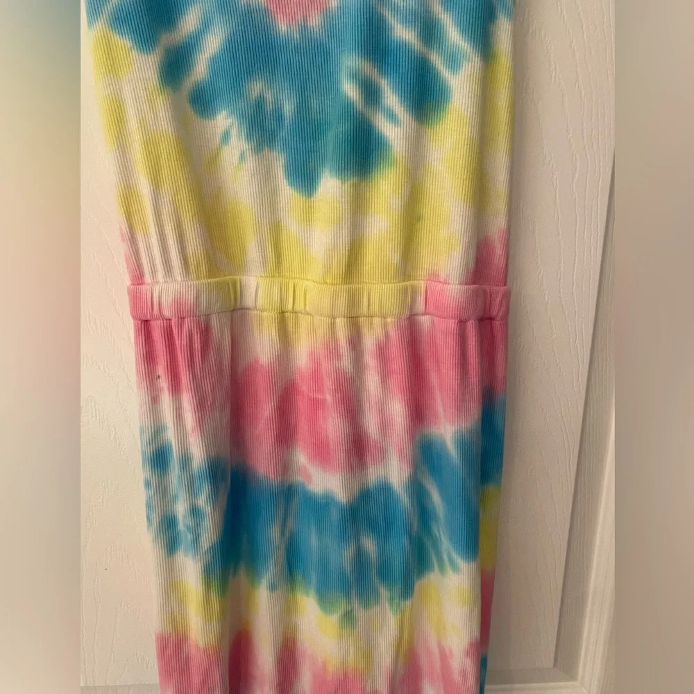 Spiritual Gangster Tie Dye Women’s Blue Pink & Yellow Mini Dress Size Small - Picture 5 of 7